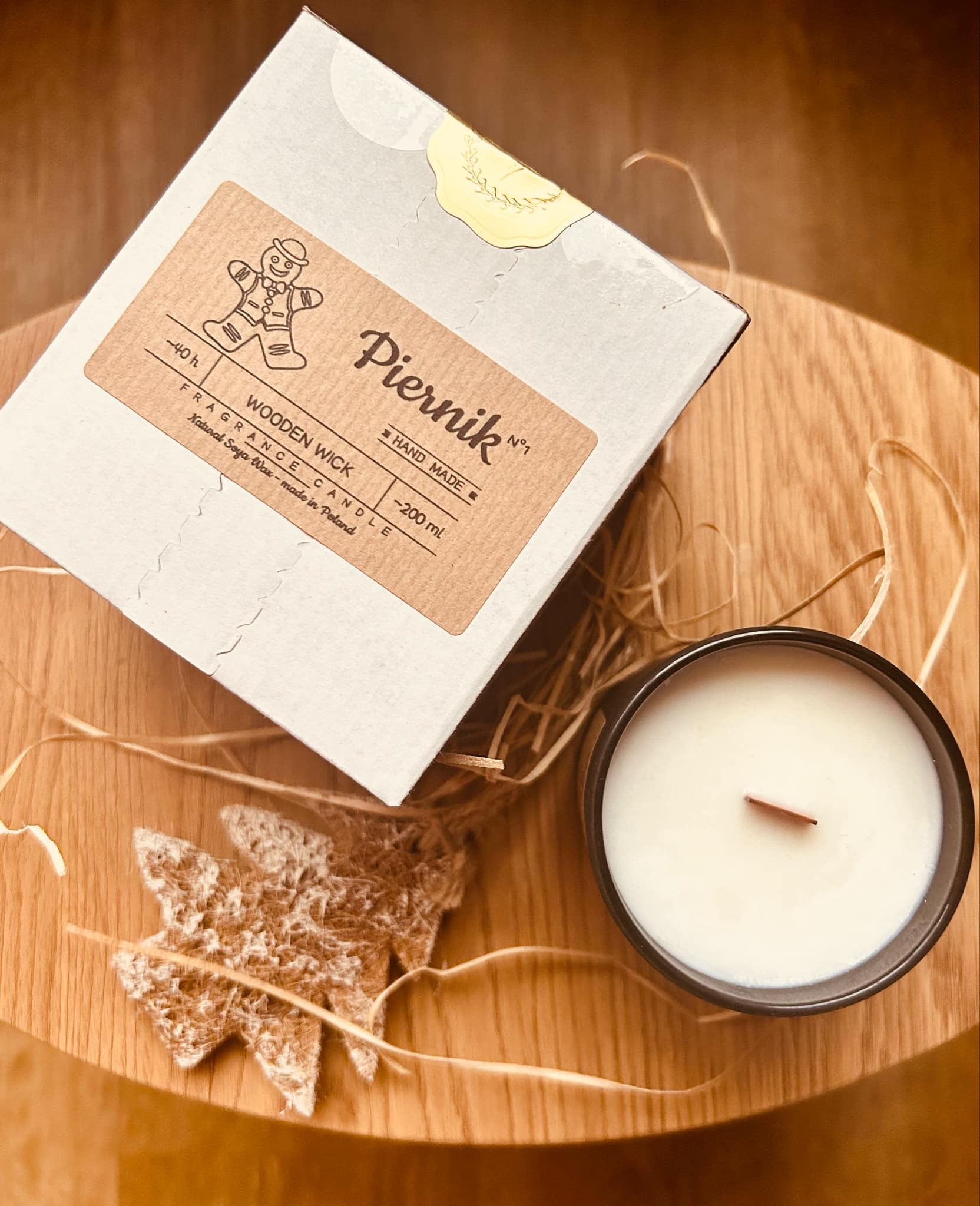 Świeca Sojowa zapachowa - Piernik